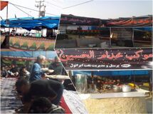 بر پایی موکب خدام الحسین (ع) شرکت نفت ایرانول در مرز شلمچه