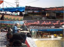 بر پایی موکب خدام الحسین (ع) شرکت نفت ایرانول در مرز شلمچه