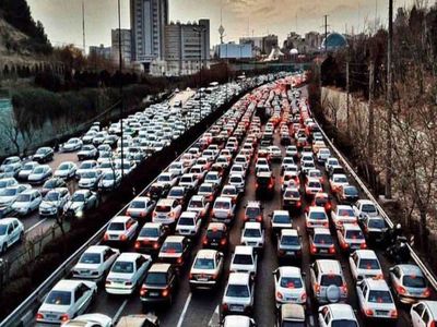 تغییر الگوی ترافیک تهران بعد از تعطیلی صنوف در ساعت ۱۸