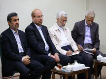 احمدی نژاد،قالیباف، جلیلی و دانش جعفری در محضر رهبر معظم انقلاب اسلامی