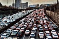 ترافیک صبحگاهی در بزرگراه صدر و بزرگراه شهید همت