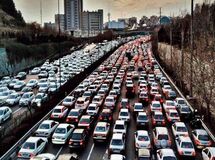 ترافیک صبحگاهی در بزرگراه صدر و بزرگراه شهید همت