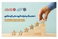 ۶ هلدینگ و شرکت گروه مالی گردشگری در جمع شرکت‌های برتر ایران