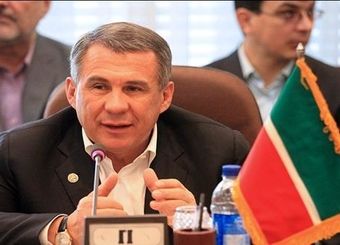 رئیس جمهور تاتارستان در رأس هیأتی تجاری-سیاسی وارد تهران شد