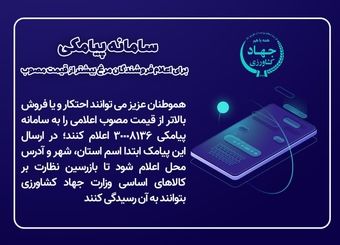 راه‌اندازی سامانه پیامکی برای اعلام متخلفین فروش مرغ بالاتر از قیمت مصوب