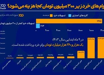 جزئیات تسهیلات زیر ۳۰۰ میلیون تومان بانک‌ها