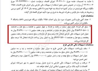 وام خارجی ۵ میلیارد یوانی وزارت نیرو