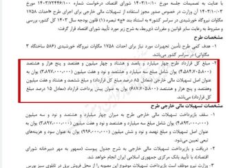 وام خارجی ۵ میلیارد یوانی وزارت نیرو