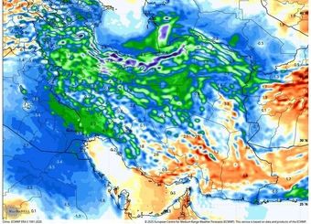 ورود پی در پی موج‌ جدید بارش‌های پاییزی به کشور در هفته جاری