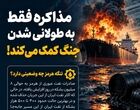 مذاکره فقط به طولانی شدن جنگ کمک می‌کند