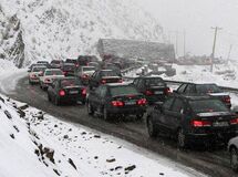 بارش برف‌وباران در ۱۵ استان/ترافیک نیمه‌سنگین درمحورهای منتهی به‌تهران
